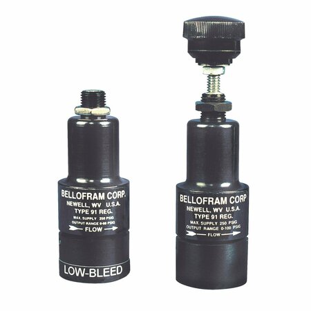 BELLOFRAM PRECISION CONTROLS Subminiature Regulator, 1/16in Ports, 0-30 psi 960-238-000